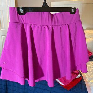 CrzYoga Magenta Tennis Skirt